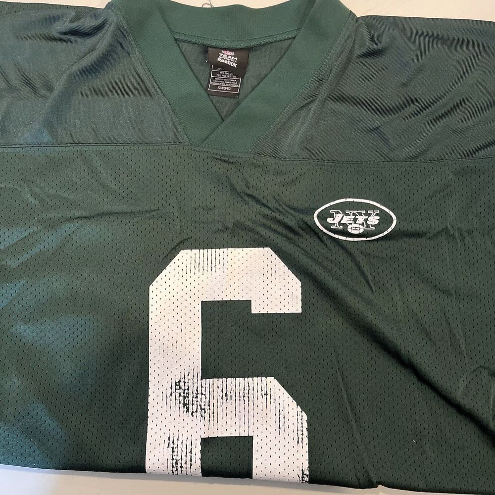 New York Jets Mark Sanchez Reebok Mens Size XL Green Football NFL Jersey‎ Shirt - Picture 7 of 8